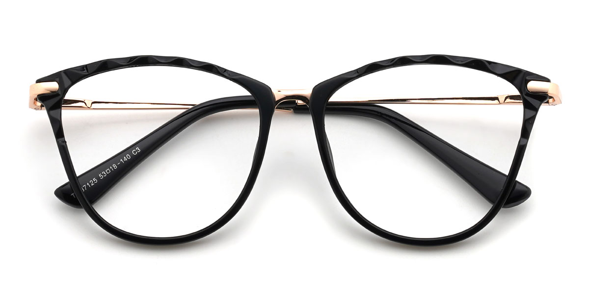 Noir Vaughn Lunettes - Cat Eye Glasses