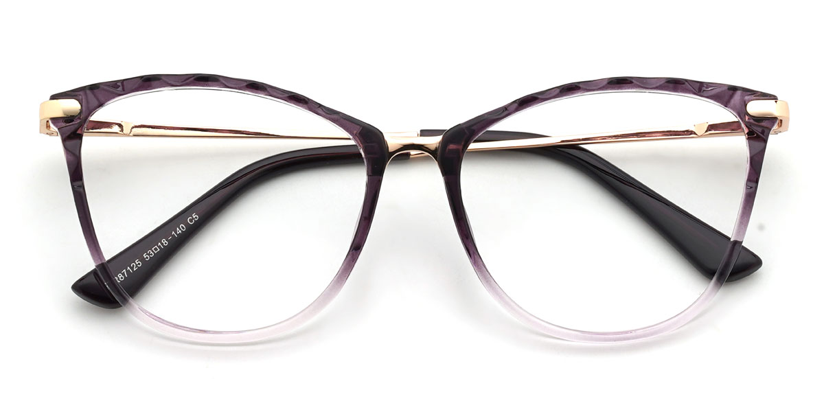 Gradient Purple Vaughn Glasses - Cat Eye Glasses