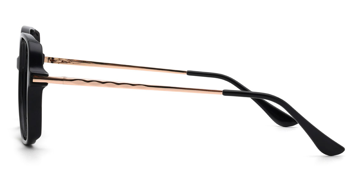 Black Manuela Glasses - Square Glasses