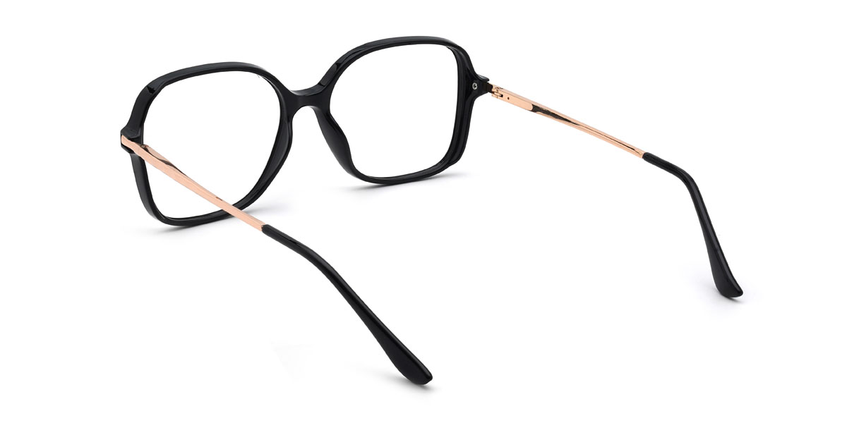 Black Manuela Glasses - Square Glasses