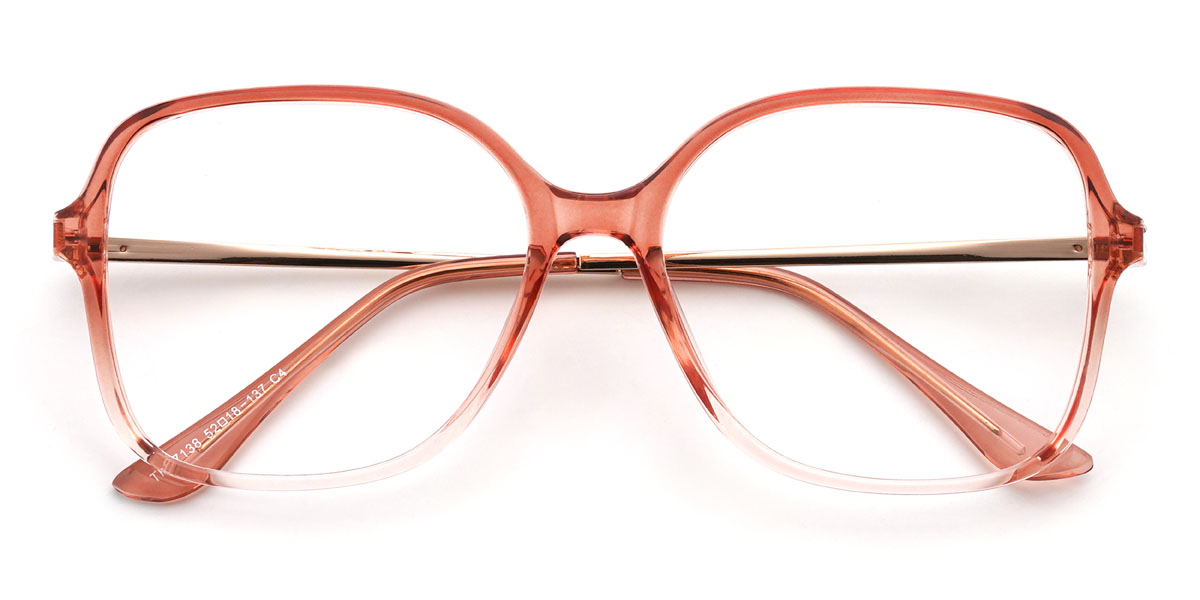 Dégradé Rouge Manuela Lunettes - Square Glasses