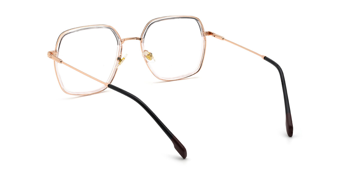 Grey Pink Kailee Glasses - Square Glasses