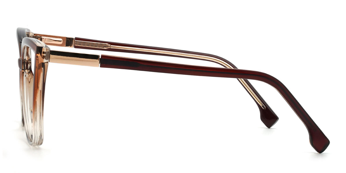 Brown Clear Noelani Glasses - Cat Eye Glasses