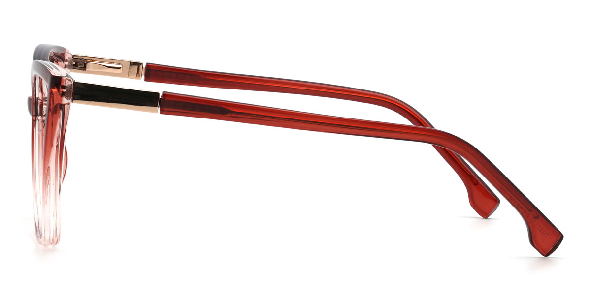 Clear Red Noelani Glasses - Cat Eye Glasses
