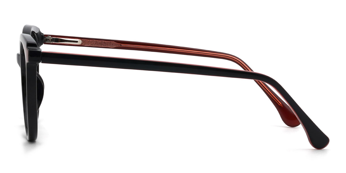 Preto Georgina Óculos - Oval Glasses