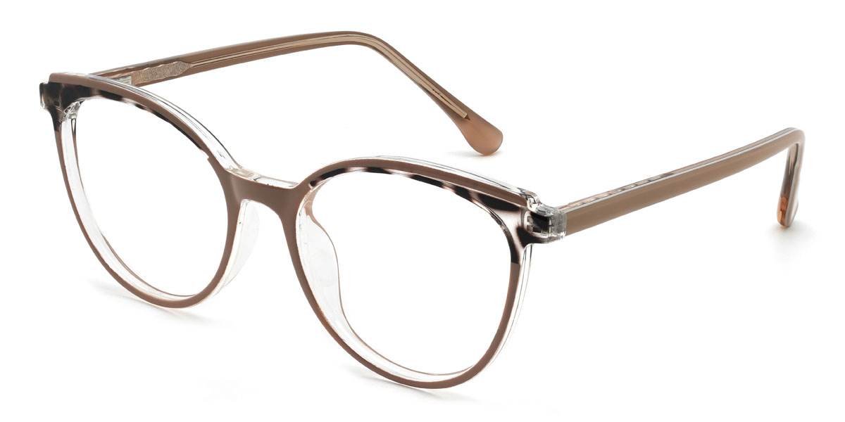 Camafeu   Marrom Georgina Óculos - Oval Glasses