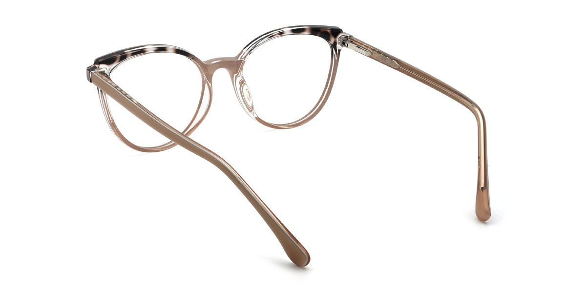 Camafeu   Marrom Georgina Óculos - Oval Glasses