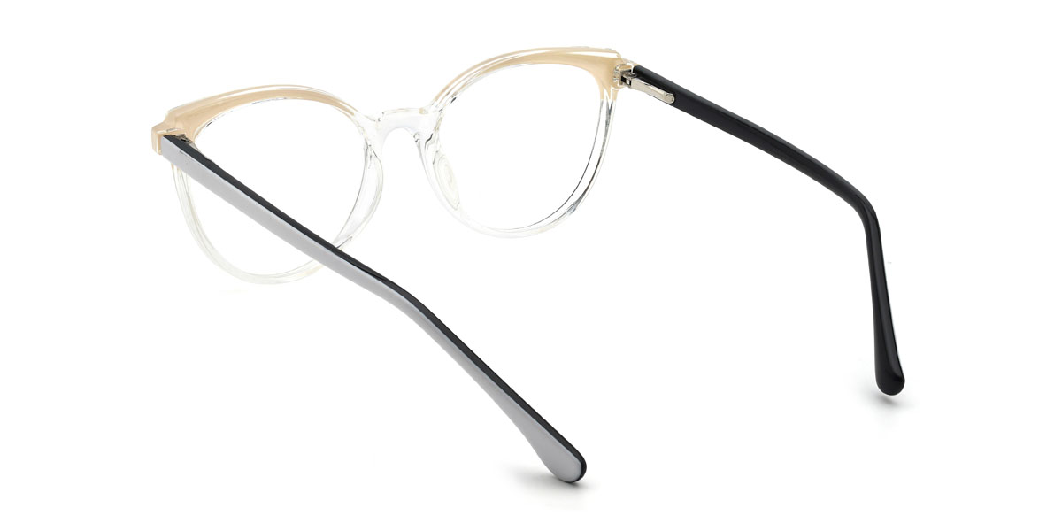 Clear Georgina Glasses - Oval Glasses