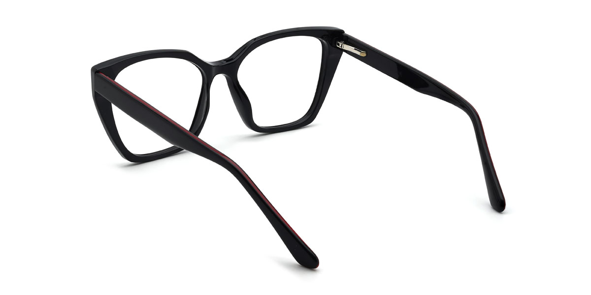 Black Irina Glasses - Cat Eye Glasses