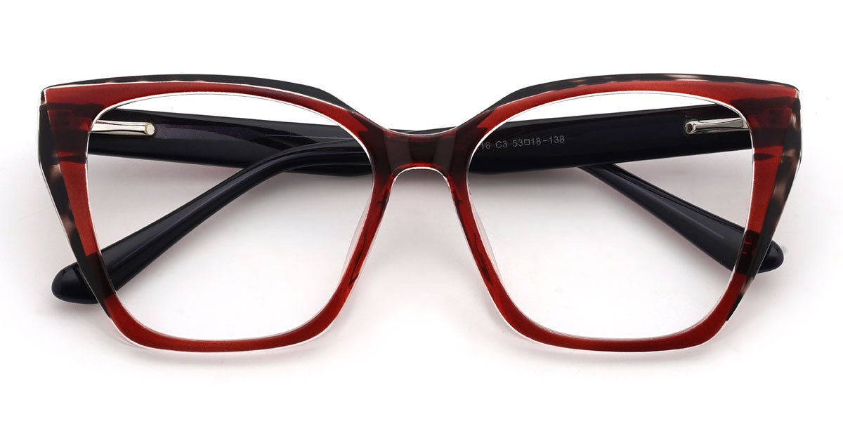 Wine Irina Glasses - Cat Eye Glasses
