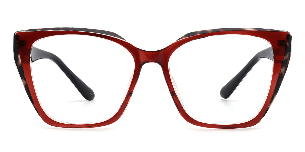 Wine Irina Glasses - Cat Eye Glasses