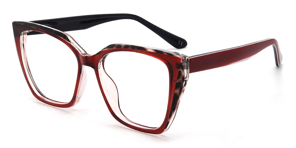 Wine Irina Glasses - Cat Eye Glasses