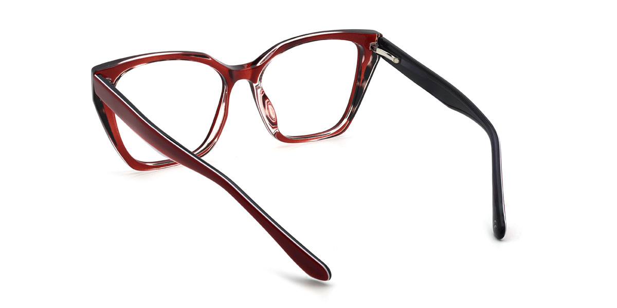 Wine Irina Glasses - Cat Eye Glasses