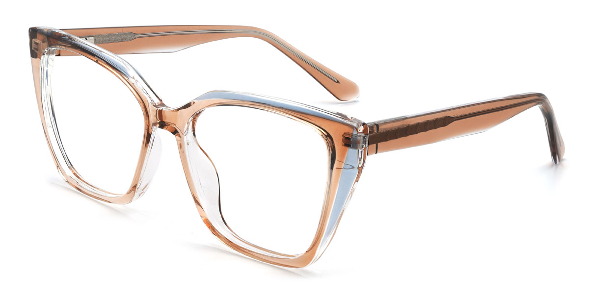Orange Blue Irina Glasses - Cat Eye Glasses