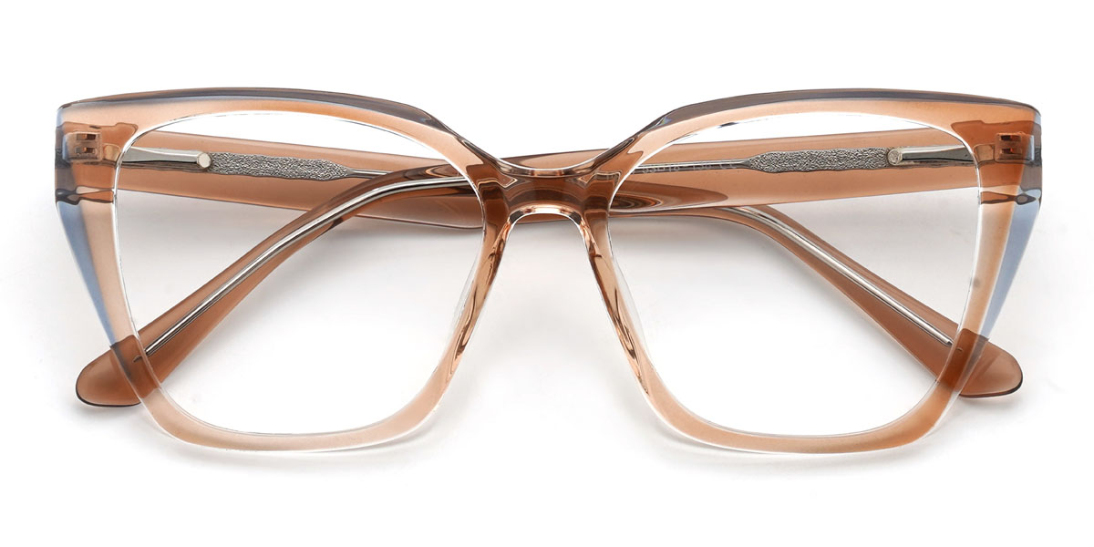 Orange Blue Irina Glasses - Cat Eye Glasses
