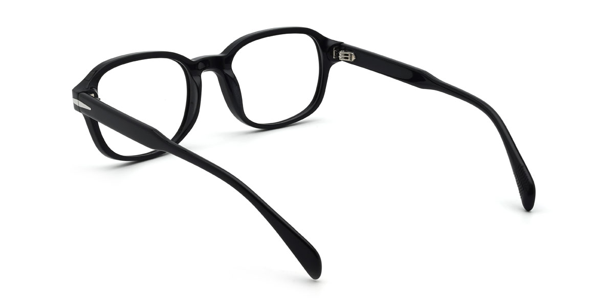 Black Tenzin Glasses - Rectangle Glasses