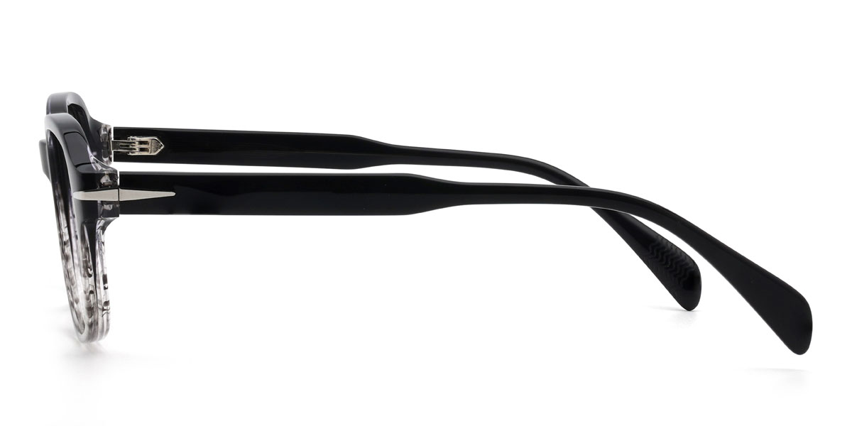 Gradient black Tenzin Glasses - Rectangle Glasses
