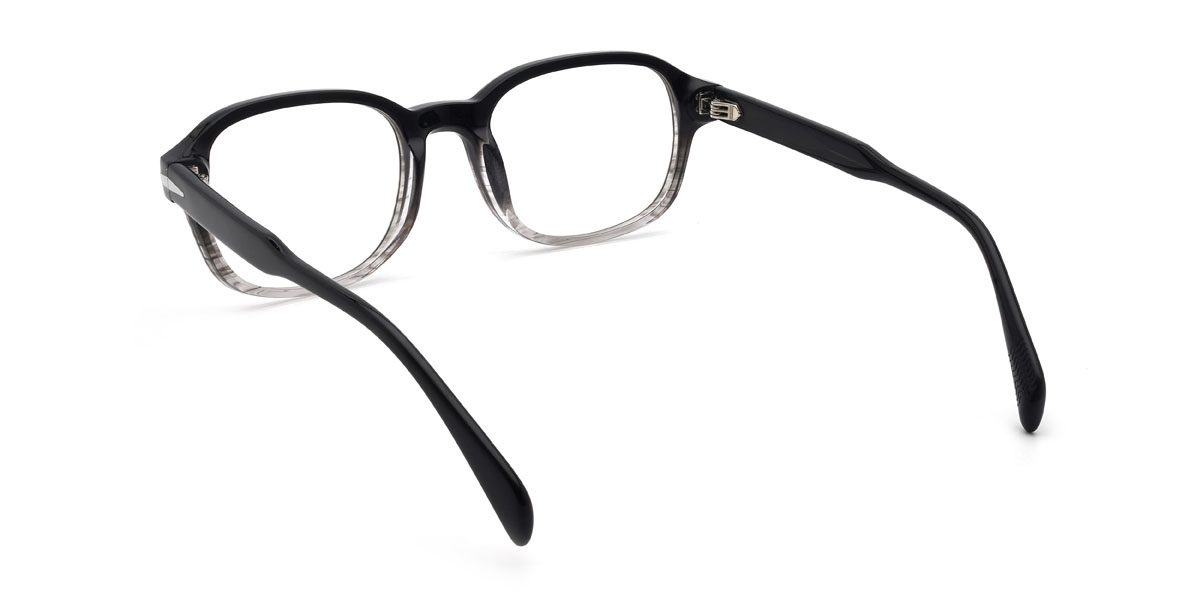 Gradient black Tenzin Glasses - Rectangle Glasses