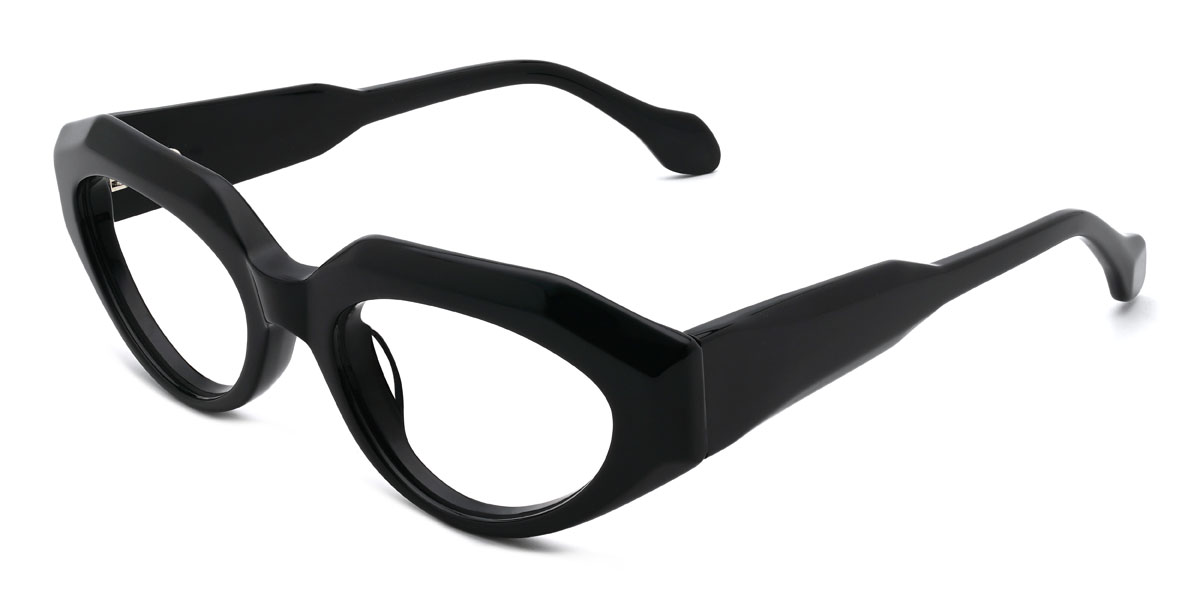 Black Mireille Glasses - Cat Eye Glasses