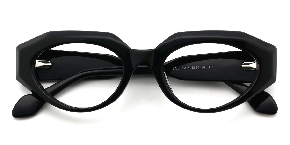 Black Mireille Glasses - Cat Eye Glasses