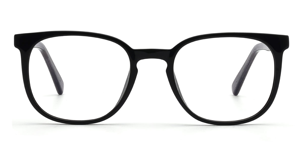 Preto Kathleen - Square Glasses