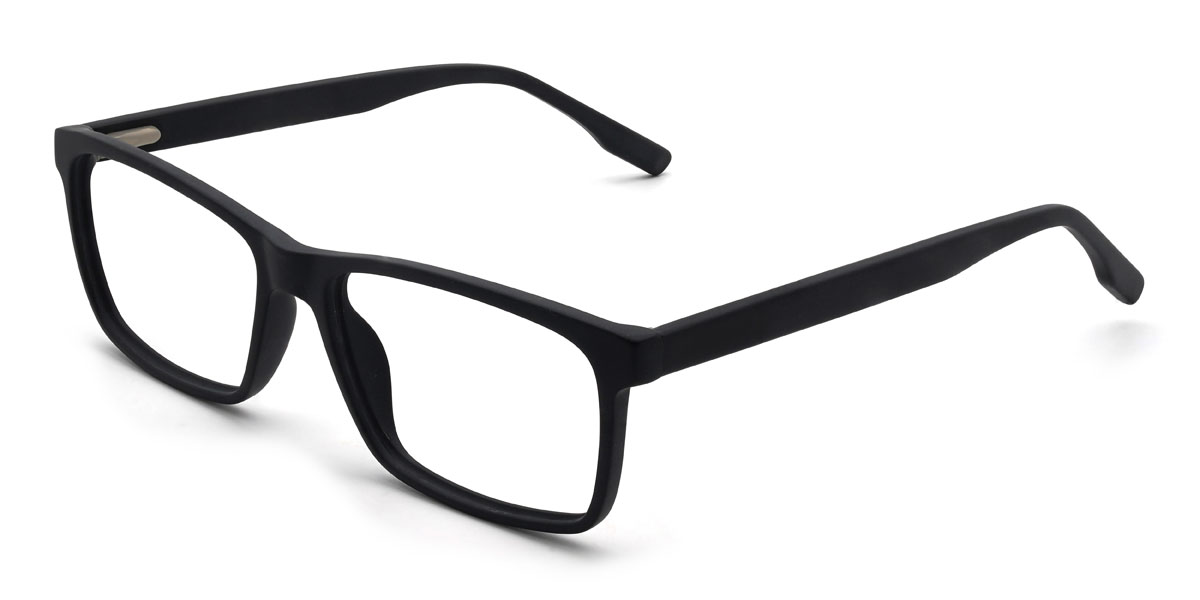 Matt Schwarz Massimo Brille - Rectangle Glasses