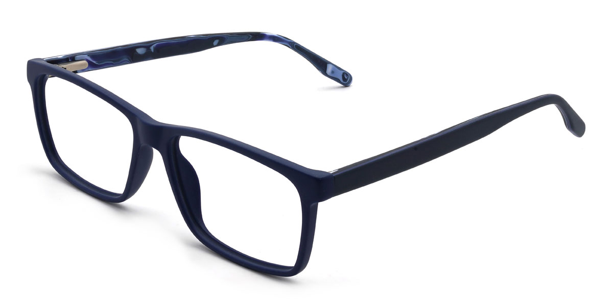 Blue Massimo Glasses - Rectangle Glasses