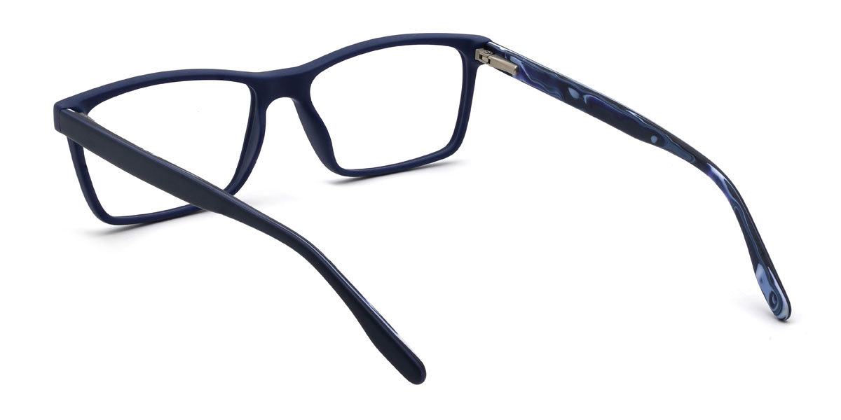Blue Massimo Glasses - Rectangle Glasses