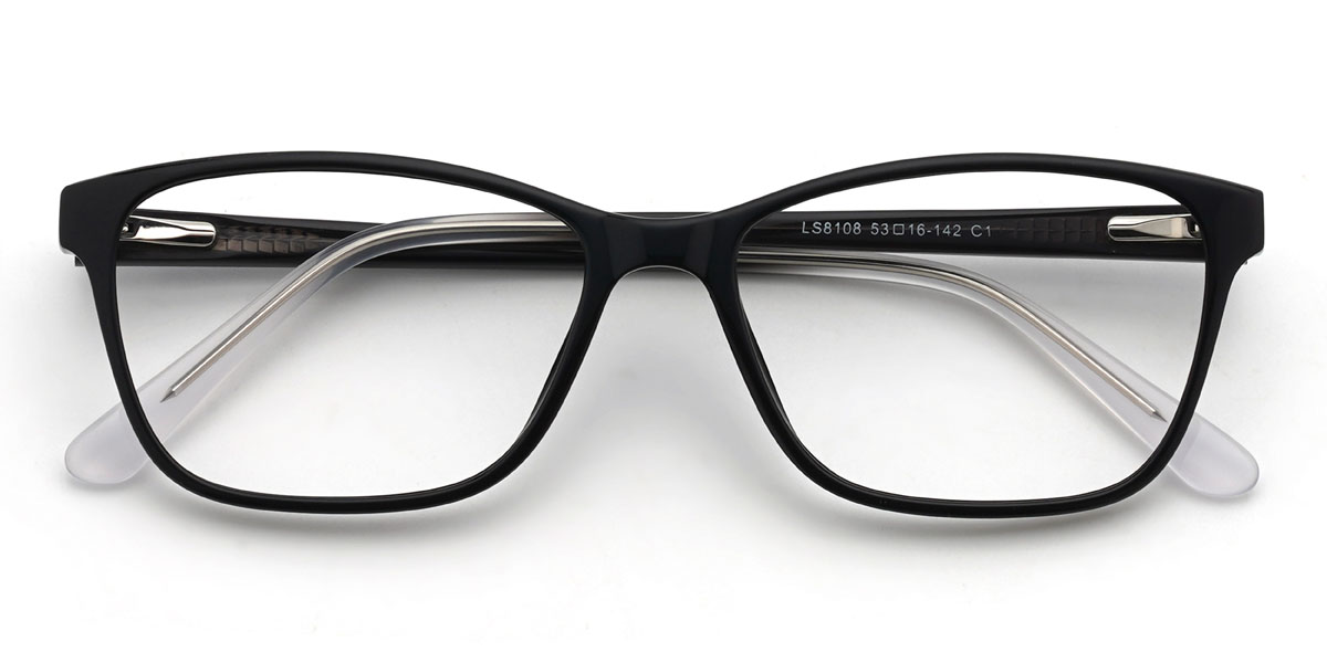 Black Giancarlo Glasses - Rectangle Glasses