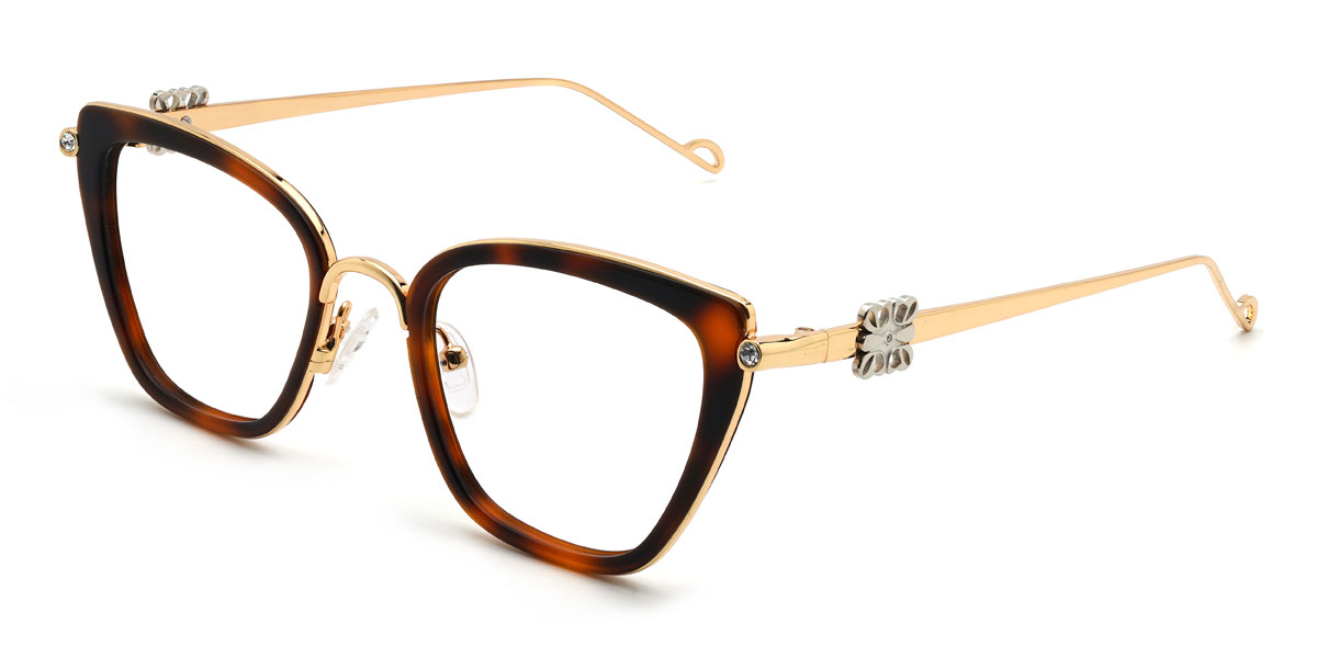 Arany teknősbéka Angie Szemüveg - Cat Eye Glasses