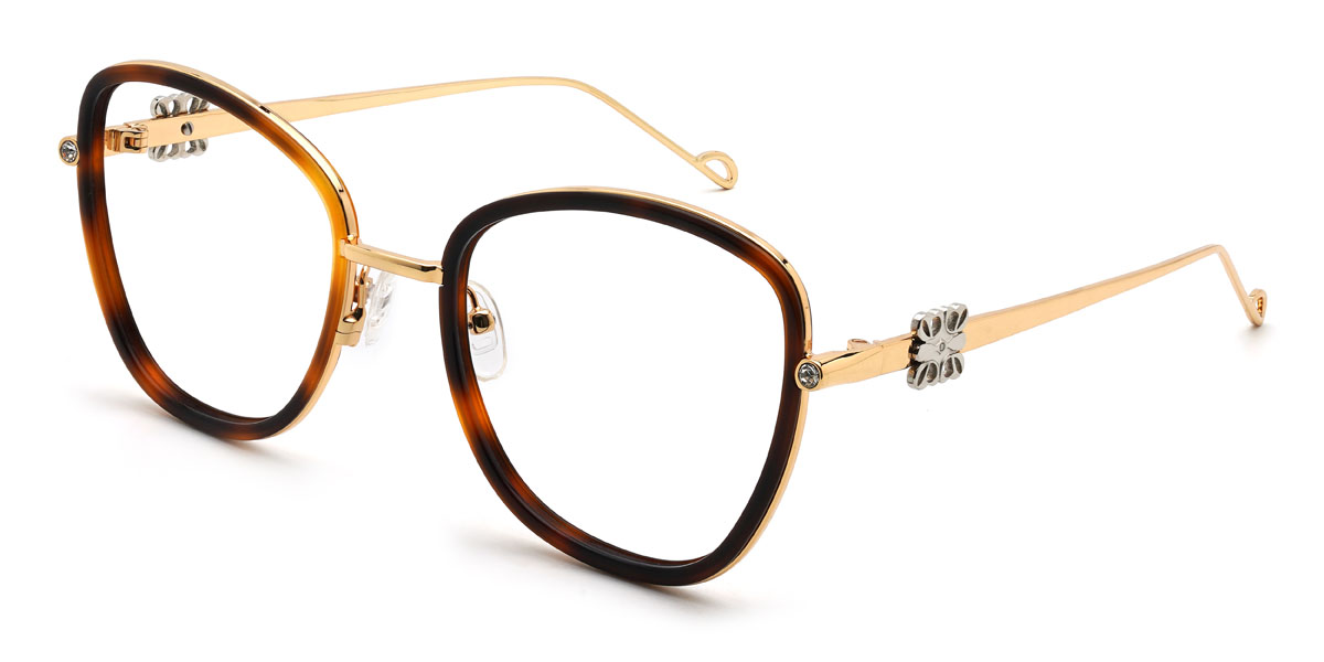 Or Écaille de tortue Emmaline Lunettes - Oval Glasses
