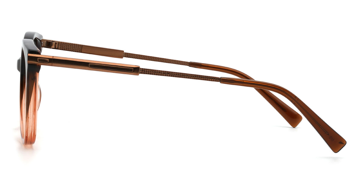 Brun Orange Kyndall Lunettes - Rectangle Glasses