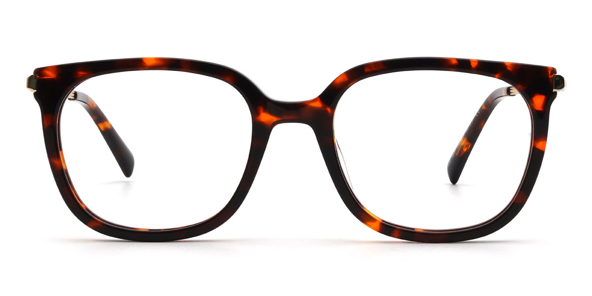 Tortoiseshell Kyndall Glasses - Rectangle Glasses