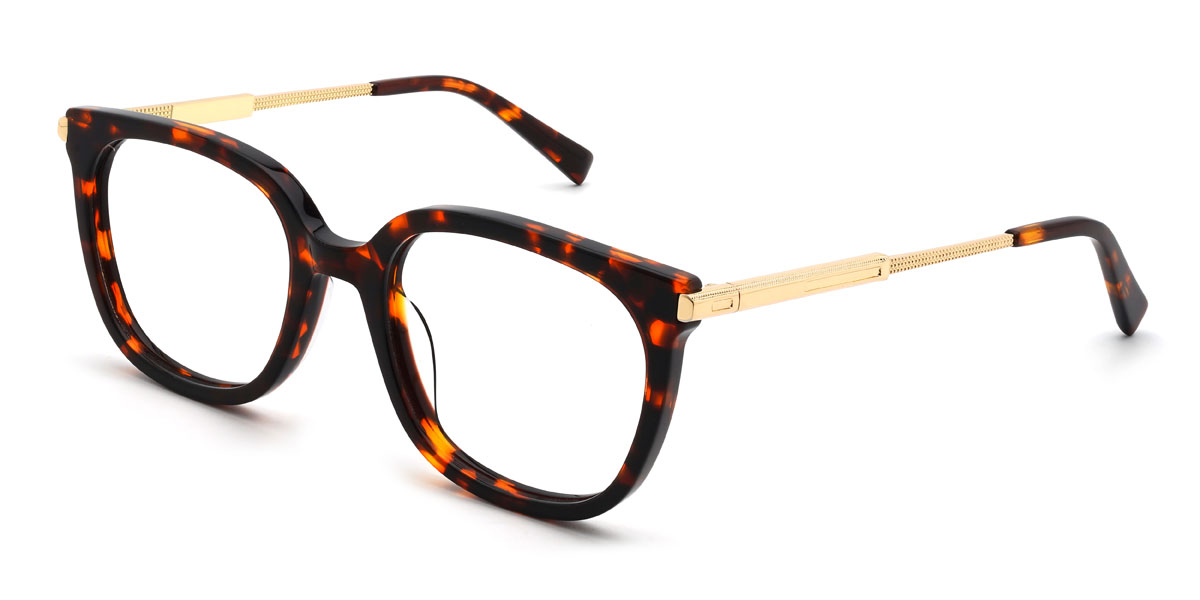 Tortoiseshell Kyndall Glasses - Rectangle Glasses