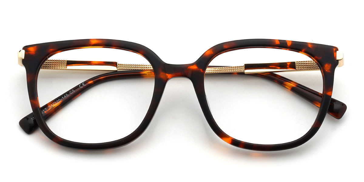 Tortoiseshell Kyndall Glasses - Rectangle Glasses