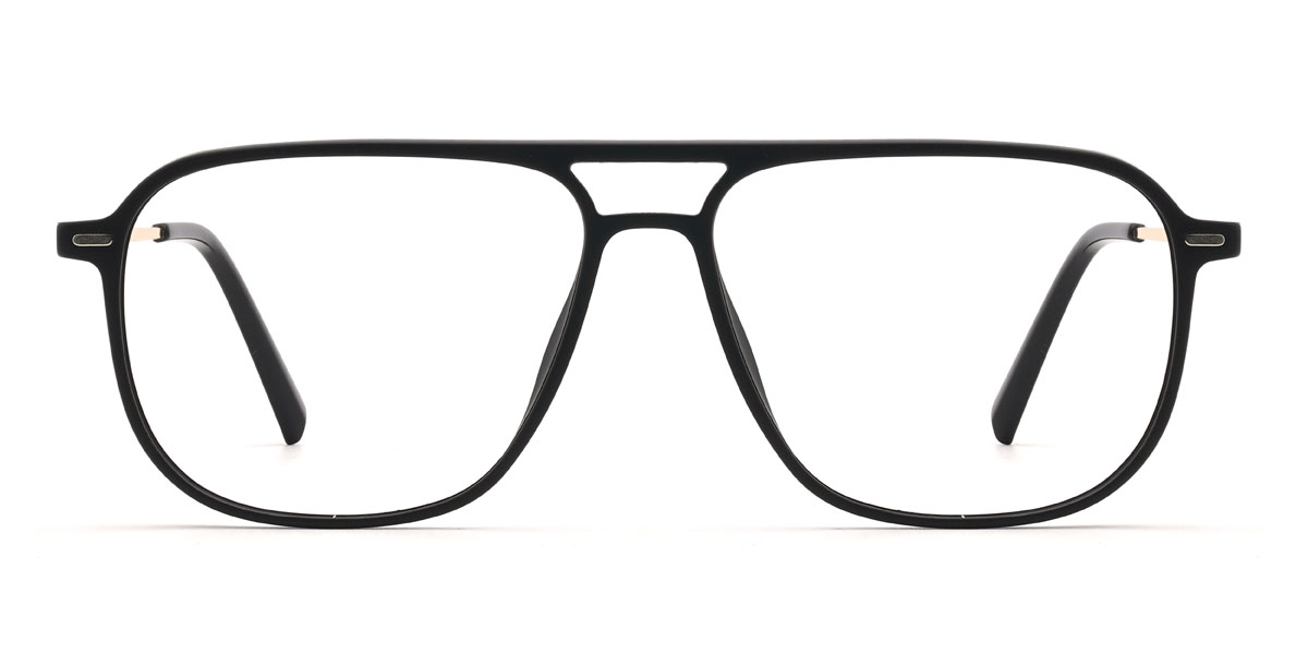 Black Grey Camilo Glasses - Aviator Clip-On Sunglasses