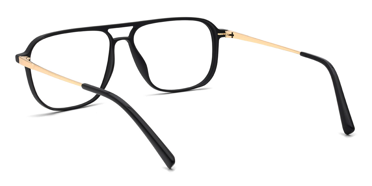 Black Grey Camilo Glasses - Aviator Clip-On Sunglasses
