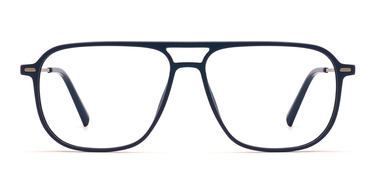 Azul Gris Camilo Gafas - Aviator Clip-On Sunglasses