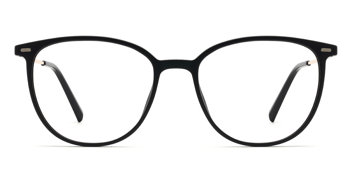 Black Grey Marceline Glasses - Oval Clip-On Sunglasses