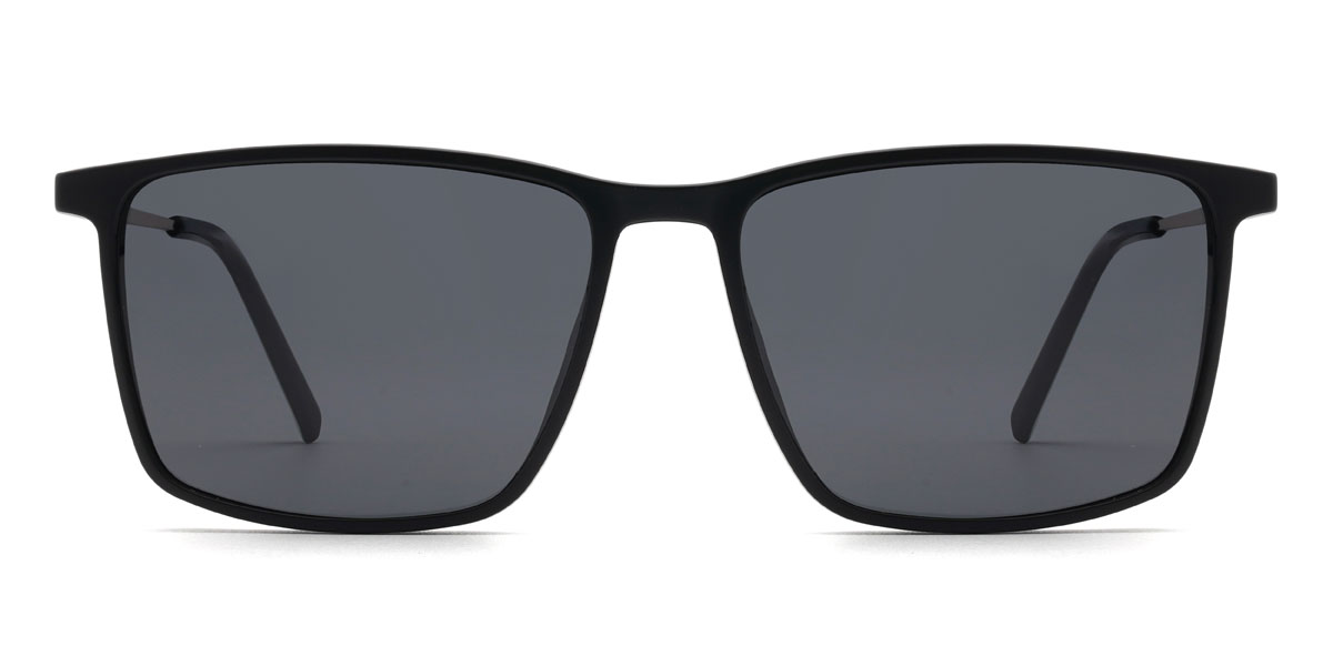 Fekete szürke Armando Szemüveg - Round Clip-On Sunglasses