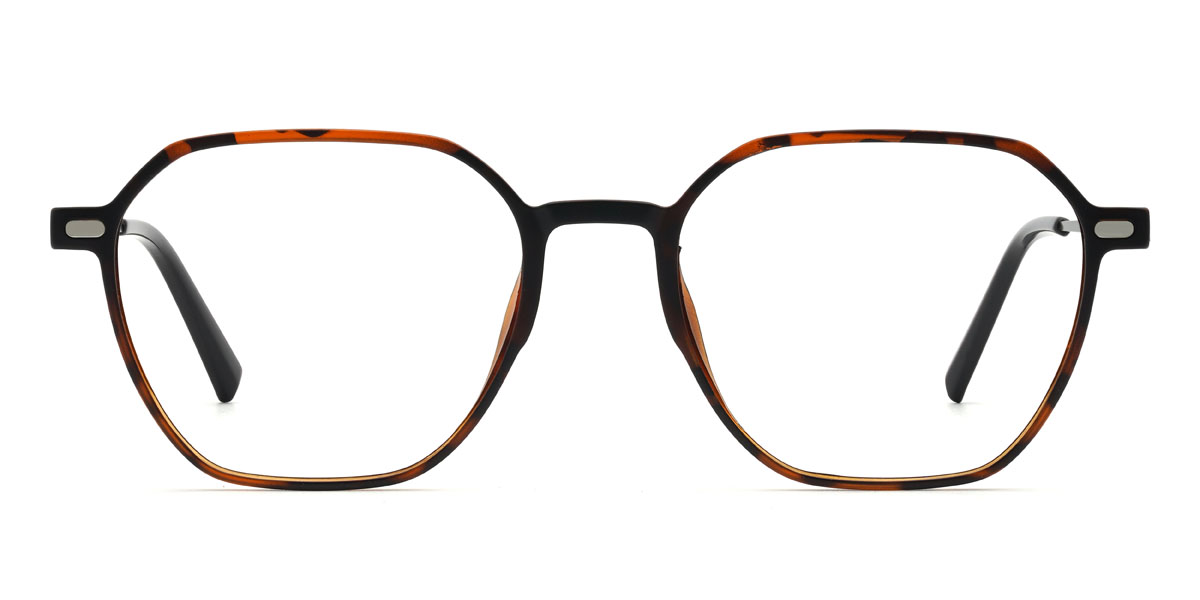 Carey Gris Landry Gafas - Rectangle Clip-On Sunglasses