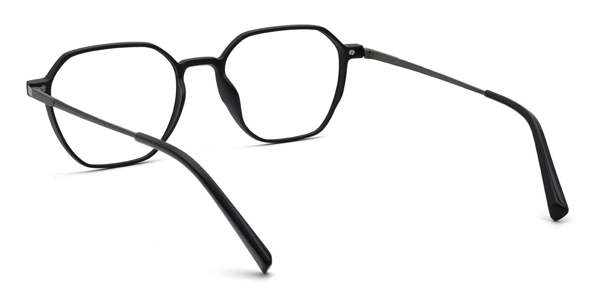 Negro Gris Landry Gafas - Rectangle Clip-On Sunglasses