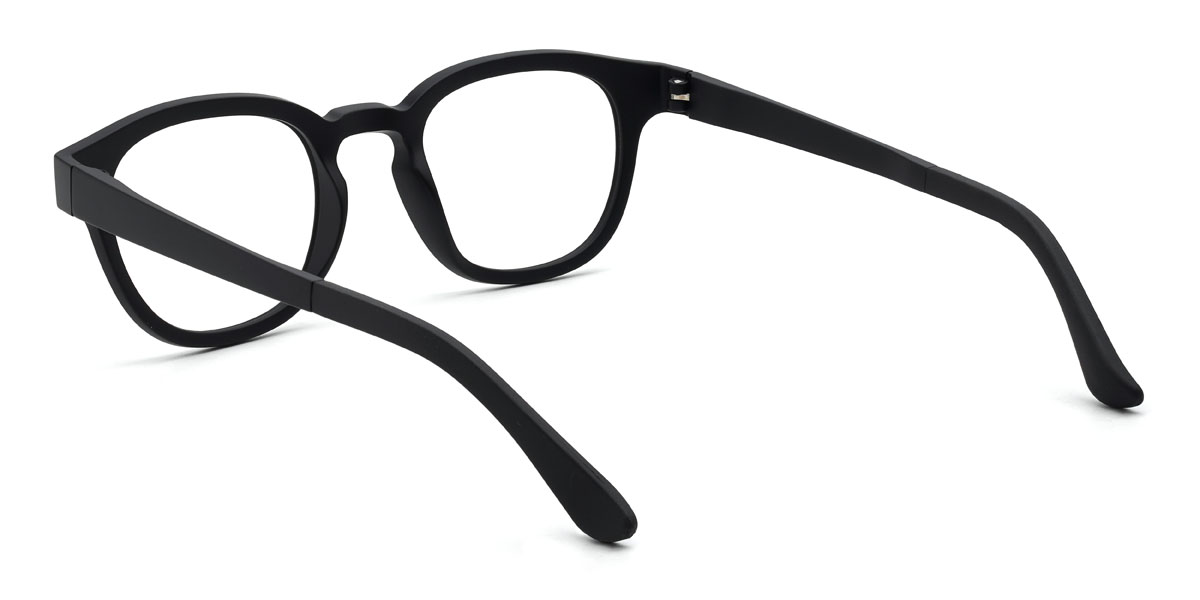 Black Grey Meilani Glasses - Oval Clip-On Sunglasses