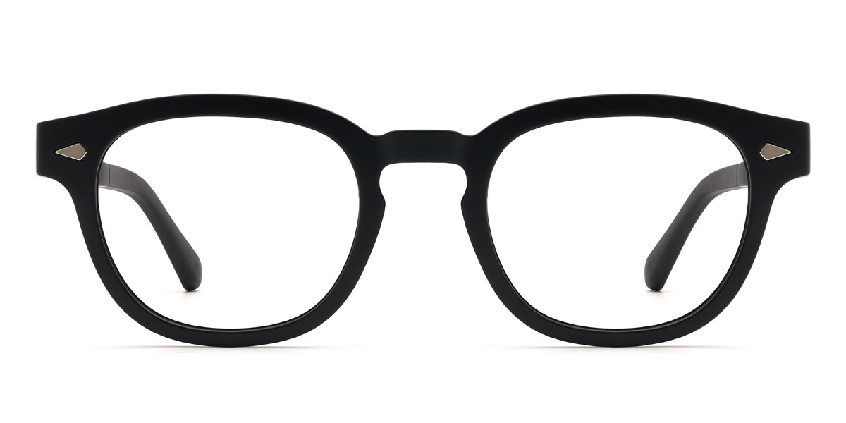 Black Grey Meilani Glasses - Oval Clip-On Sunglasses