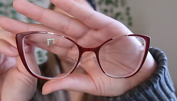 Lensmart Aiyana red cat-eye glasses with deep red acetate, gold accents. Featured in Tianna Brown's Lensmart eyewear haul.