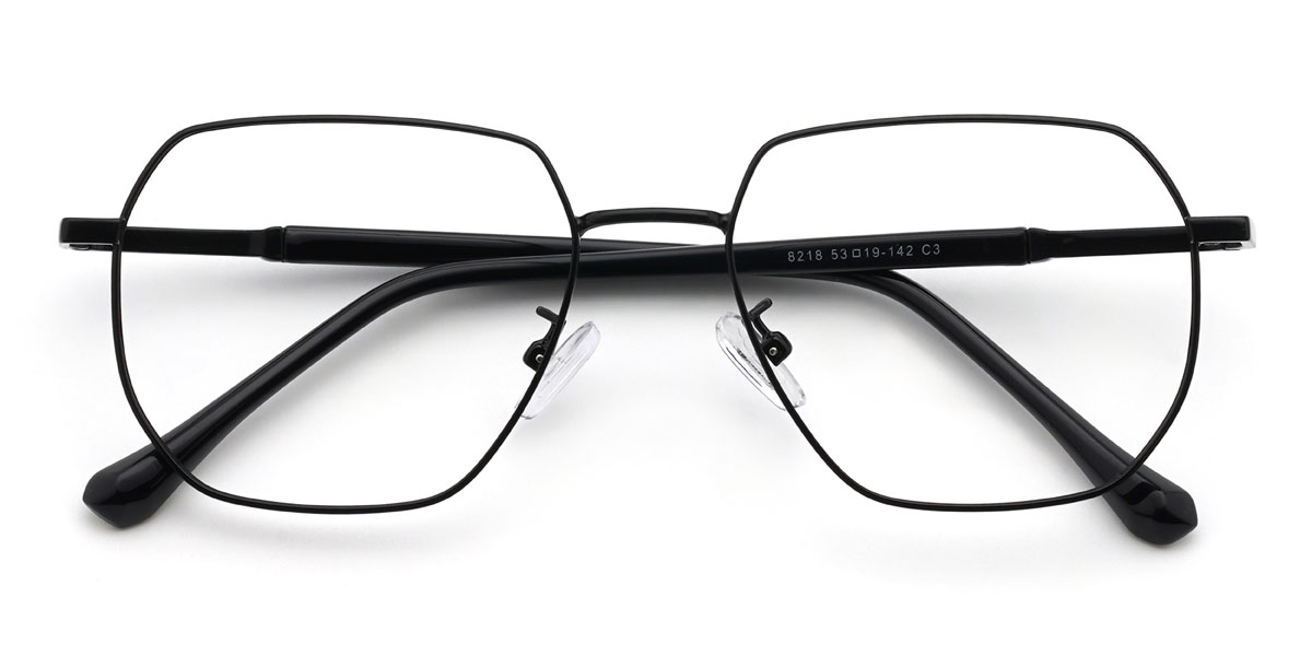 Fekete Kiran Szemüveg - Rectangle Glasses
