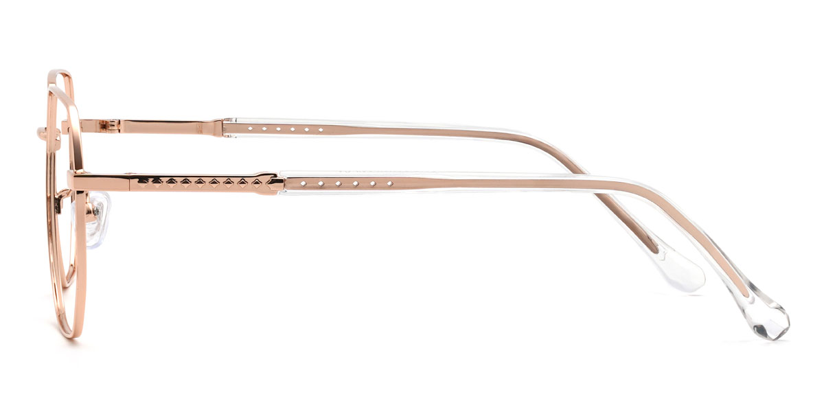 Gold Kiran Glasses - Rectangle Glasses