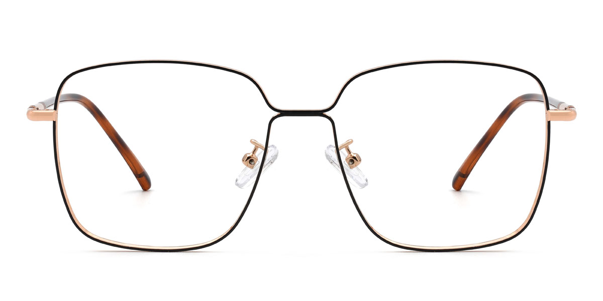 Gold Black Joaquim Glasses - Square Glasses