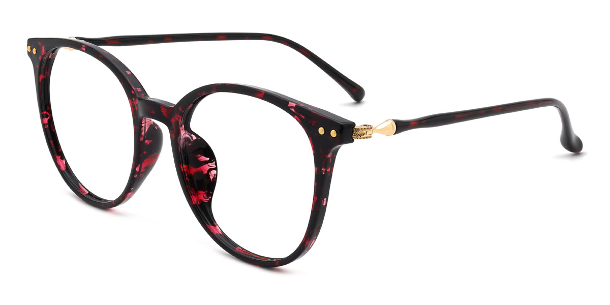 Pink Tortoiseshell Hermione Glasses - Round Glasses