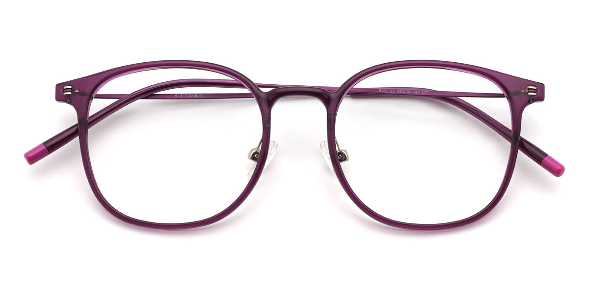 Purple Robby Glasses - Square Glasses
